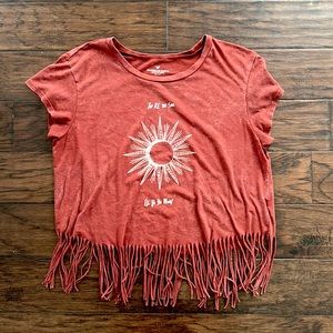 American Eagle Boho Crop Top size XL